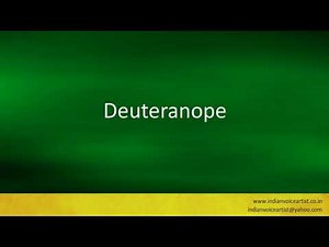 Pronunciation of the word(s) "Deuteranope".
