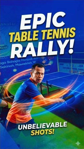 Epic Table Tennis Rally! Unbelievable Shots & Intense Action 🏓