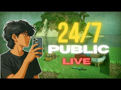 🔴24/7 Joinable Minecraft Server SMP (PUBLIC) | Java & Bedrock Survival Server