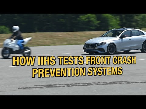 How IIHS tests front crash prevention systems