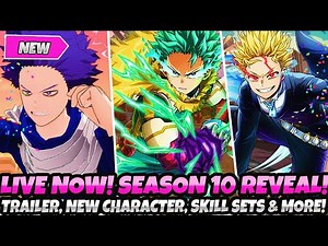 *LIVE SEASON 10 & 1.5 ANNI REVEAL!* NEW CHARACTER, QUIRK SETS & MODES? TOURNAMENT (MHA Ultra Rumble