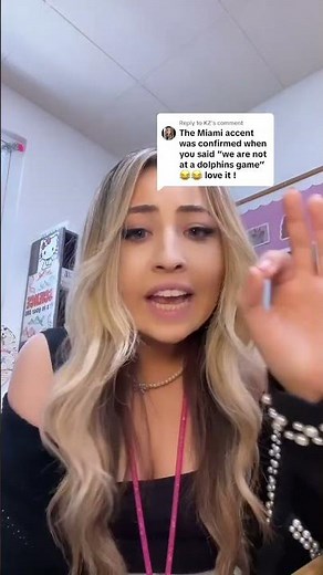 Yes, I have a Miami accent #miamiaccent #teacherlife