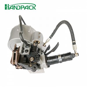 [Hot Item] Handheld Integrated Pneumatic Combination 8.5kN Tensioning Force 32mm Steel Belt Buckled Strapping Machine