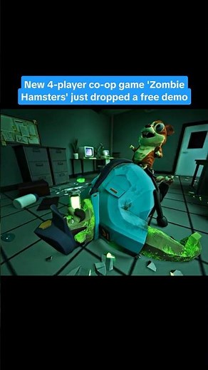 4-player co-op where you escape a lab as zombie hamsters and someone always presses the wrong button
