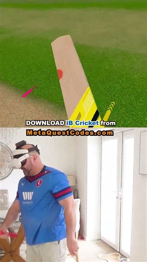 Inside edge clatters into the stumps and Brian Luckhurst is Bowled for 5. #cricket #vmetaquest3 #vr
