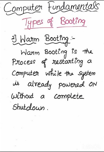 Types of Booting | Computer Fundamentals