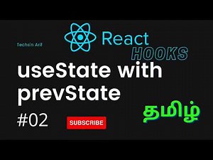 #2. useState with prevState | React Hooks | techs'n arif | tamil