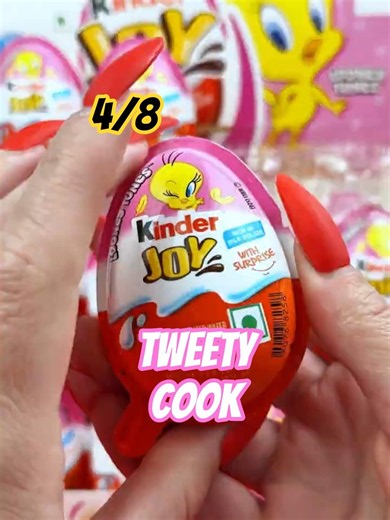 👩‍🍳 Kinder Joy Looney Tunes Surprise Egg ASMR Unboxing Tweety Cook VC382!
