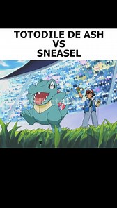 TOTODILE VS SNEASEL! #pokemonanime #pokemon #ashketchum #pikachu #reelsviralシ | HectorNayib