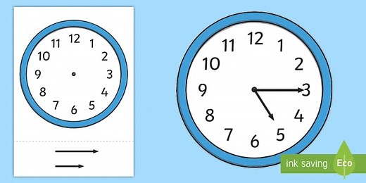 Blank Analog Clock Faces
