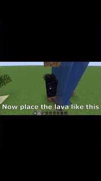 Minecraf build a nether portal no diamond pickaxe #minecraft #netherportal #minecraftbuilding