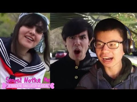 Senpai Notice Me | Yandere Simulator | Music Video | Reaction
