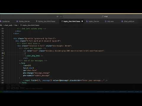 Build a Chat App with Phoenix 1.7 LiveView Part 16: Displaying Messages on our Topics Pages