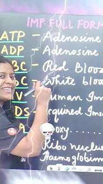 Important Full Forms/Abbreviations in Class 10 Biology! | AP & TS Boards | Sunaina Mam 🎯