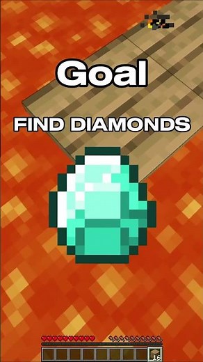 Minecraft but water and lava are switched #shorts #minecraft