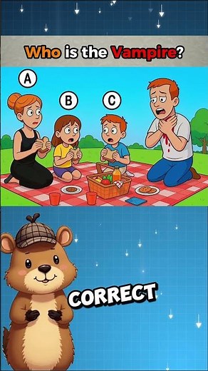 Guess Who is the Vampire #brainteasers