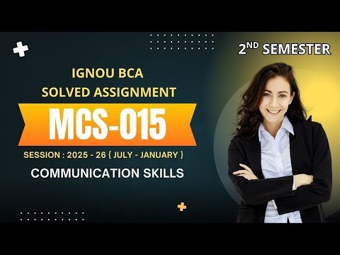 MCS015 | IGNOU BCA 2nd Semester (July 2025 – Jan 2026 Session) | Solved Assignment