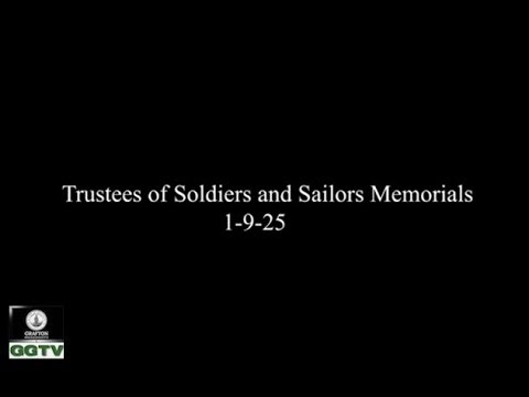 Trustees of Soldiers and Sailors Memorials 1-9-25