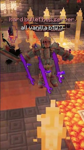 Hard bosses in minecraft? #minecraft #telosrealms #hypixel #wynncraft #rpg #bullethell #server #hsb