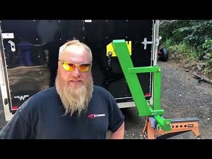 3 point reciever hitch and log skidding boom for John Deere