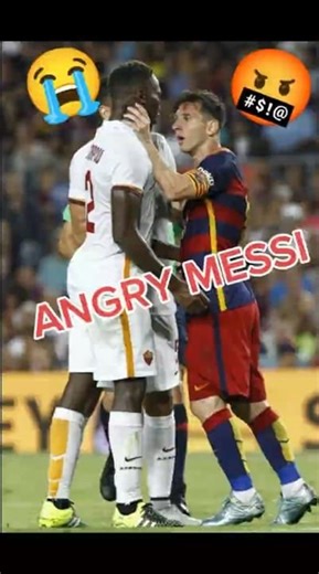 MESSI GOT ANGRY🤬😡 #viral shorts #messi fighting #soccer #edit #football #messi #trending