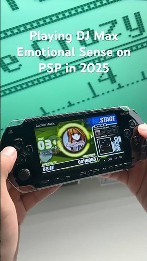 Playing DJ Max Emotional Sense on PSP in 2025 #retrogaming #djremix #psp #console #playstation
