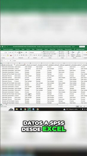 Cómo importar datos a SPSS desde Excel Tutorial paso a paso