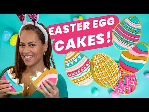 Easter egg Cakes Vs Cookies SHOWDOWN! Replicating Easter Sugar Cookie Designs | How to Cake It