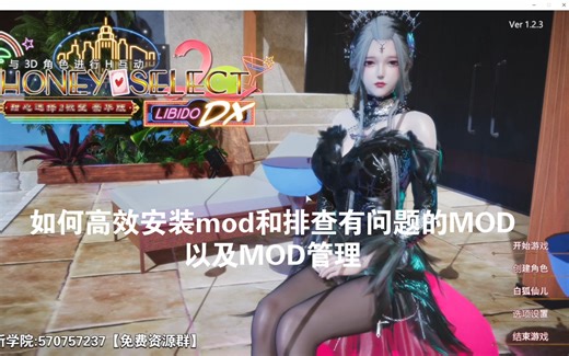 【HS2游戏讲解2】关于MOD安装以及要注意的事项和高效的排查有问题的MOD。希望这期视频出了今天可以睡个安稳觉了。