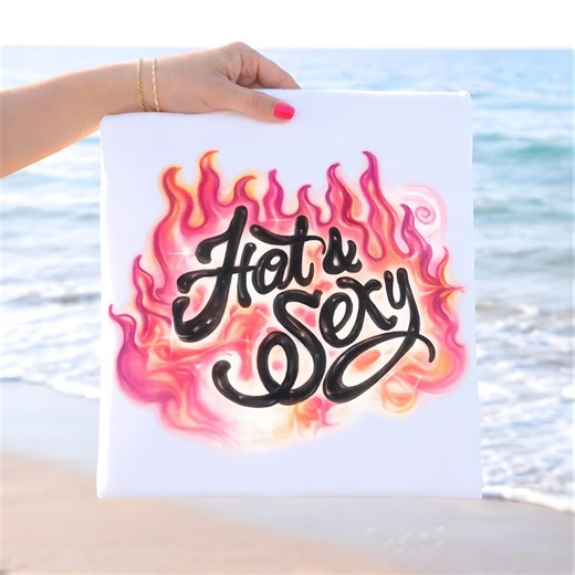 Hot and Sexy Fire Png, Summer Vacation Coastal Aesthetic Art, Y2K Retro Shirt Clipart - Etsy