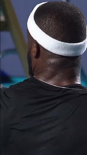 Francis Tiafoe couldnt believe his luck as Mattia Bellucci missed a full open court 🤯