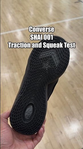 Converse SHAI 001 "Charm Black" Traction and Squeak Test #sga #converse #conversehoops