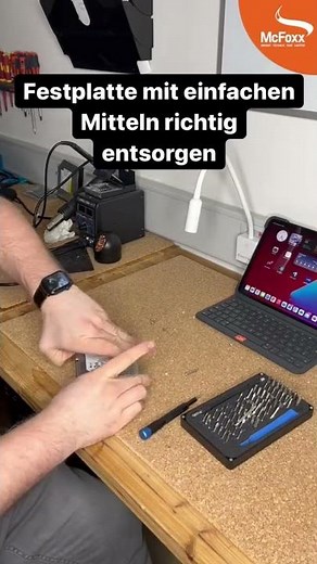 Festplatte mit einfachen Mitteln richtig entsorgen!
