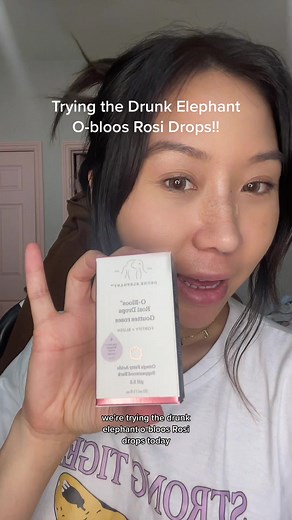 Trying Drunk Elephant O-Bloos Rosi Drops Review