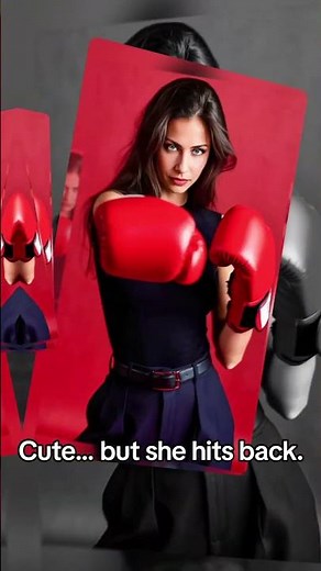 Danielle with the gloves on — stylish, fierce, and ready for anything.