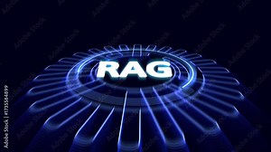RAG acronym. retrieval augmented generation is an AI framework for retrieving facts from an external knowledge base to ground large language model the most accurate information. Retrieval Augmented