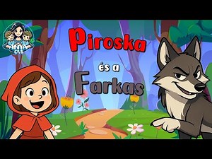 Piroska és a farkas animációs mese gyerekeknek #mese #népmese #gyerekeknek #ovi #grimm mese