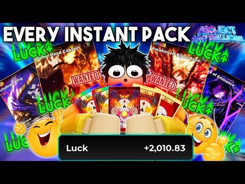 🔥 I USE EVERY INSTANT PACK WITH 🍀2000 LUCK!! in P 100 Trillion! (Pt. 5) Anime Card Clash!