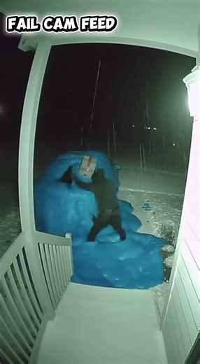 Homeowner’s Trap UNLEASHES Blue Foam on Package Thief! #automobile #shorts #prank