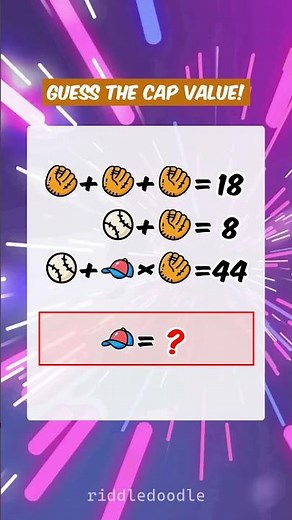 Solve karo: Baseball math puzzle! ⚾️🧠