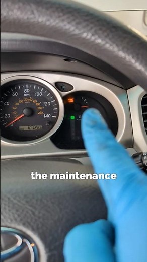 Reset This Oil Maintenance Light - Toyota Highlander