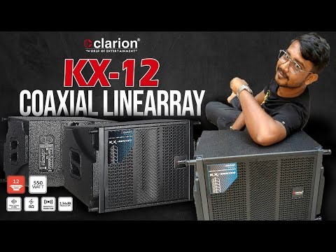 KX12- Clarion 12" Coaxial passive LineArray for compact&Clarity Setup ||Soundcheck||Sound&tech