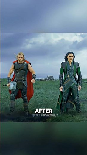 who is more powerful Thor or Loki #marvel