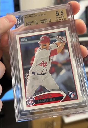 Une Short Print de Bryce Harper Rookie BGS 9.5 qui termine aux enchères ce soir 20h sur le EBay de Rémi Card Trader⚾️⚾️