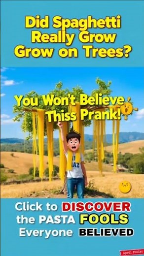 Did Spaghetti Really Grow on Trees? The Hilarious 1957 Prank That Fooled Millions! #history #facts