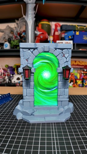 Mike's Quest Log on Instagram: "Dungeon Gate Phone Stand - 3D Printed Archway Portal STL: "Dungeon Gate Phone Stand" by Structales - Roadrunner4d on Maker World @structales"