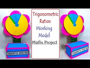 trigonometric ratios working model (table) - maths project - diy - simple and easy | craftpiller