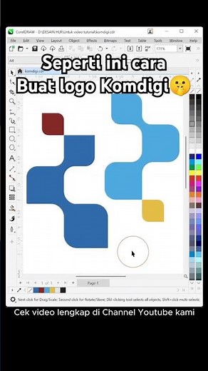 Membuat Logo Komdigi di Corel Draw | Belajar Buat Logo #coreldraw #tutorial #logo #design