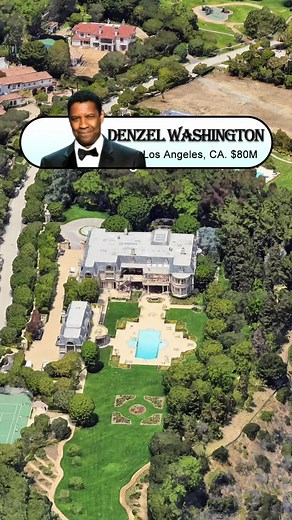 Denzel Washington’s mansion in Beverly Hills is worth $80 million #danzelwashington #beverlyhills #mansion #celebrityhouse