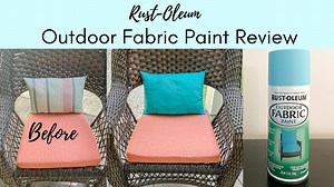 Watch RUSTOLEUM Outdoor FABRIC PAINT - SPRAY PAINT REVIEW on Amazon Live